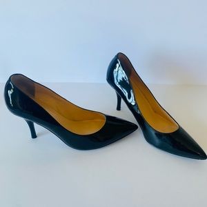 Guess Black Leather Patent Stiletto Heels 9.5 M